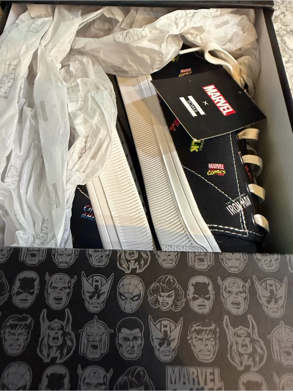 Marvel X TOMS NWT men’s sneakers